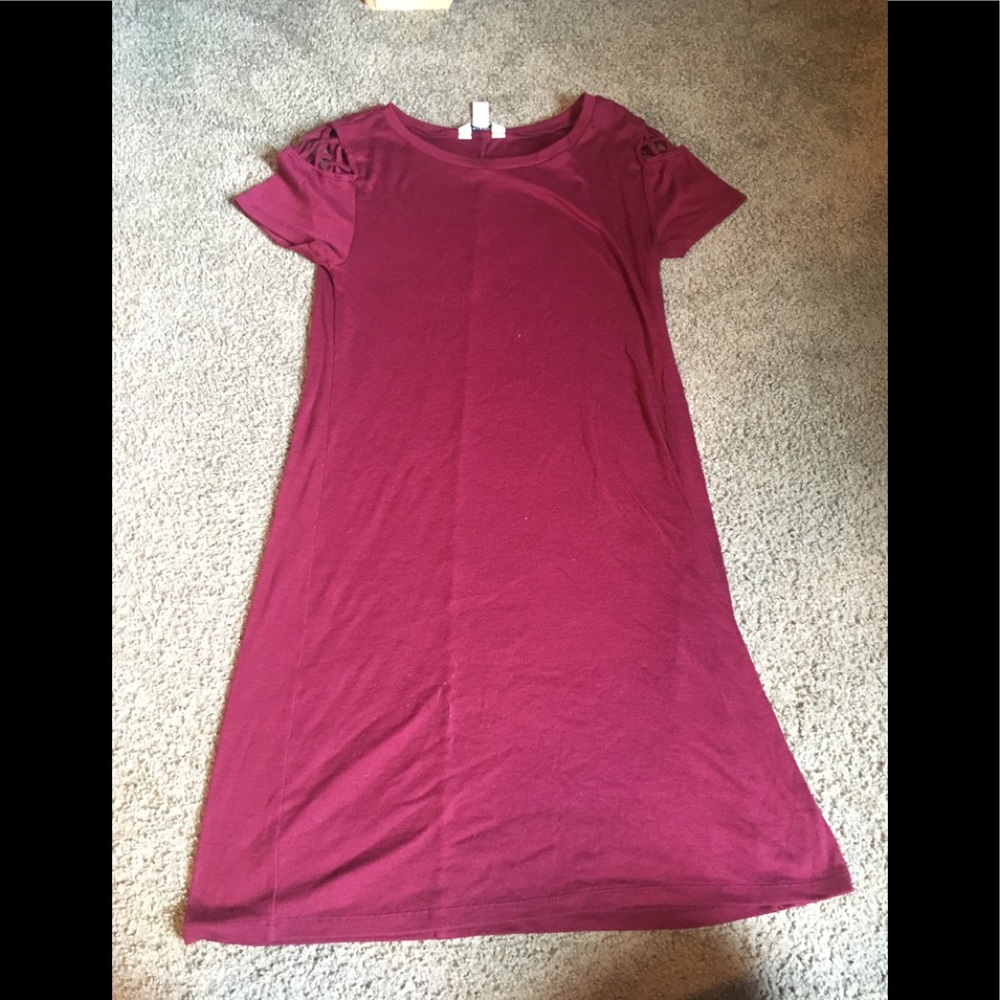 ✅Maroon arizona dress